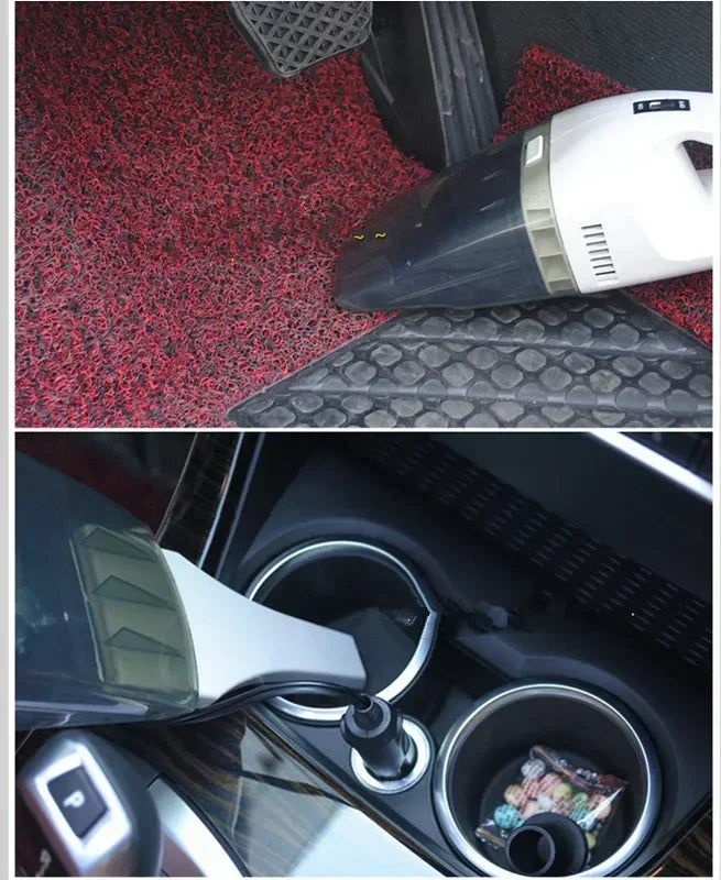 High-Suction 2-in-1 Wireless Car Vacuum Cleaner Wet/Dry Low Noise One-Click Dusting Rechargeable with Accessory Kit Accessories