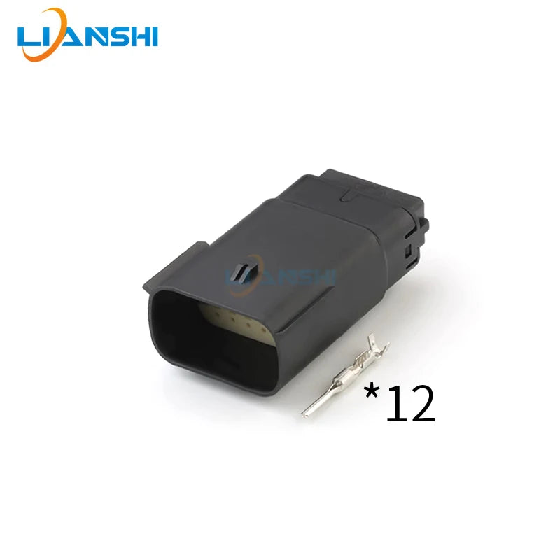 33482-1201 33472-1201 Car headlight taillight connector 12p male bus harness plug for GM Buick Ford Mondeo Focus