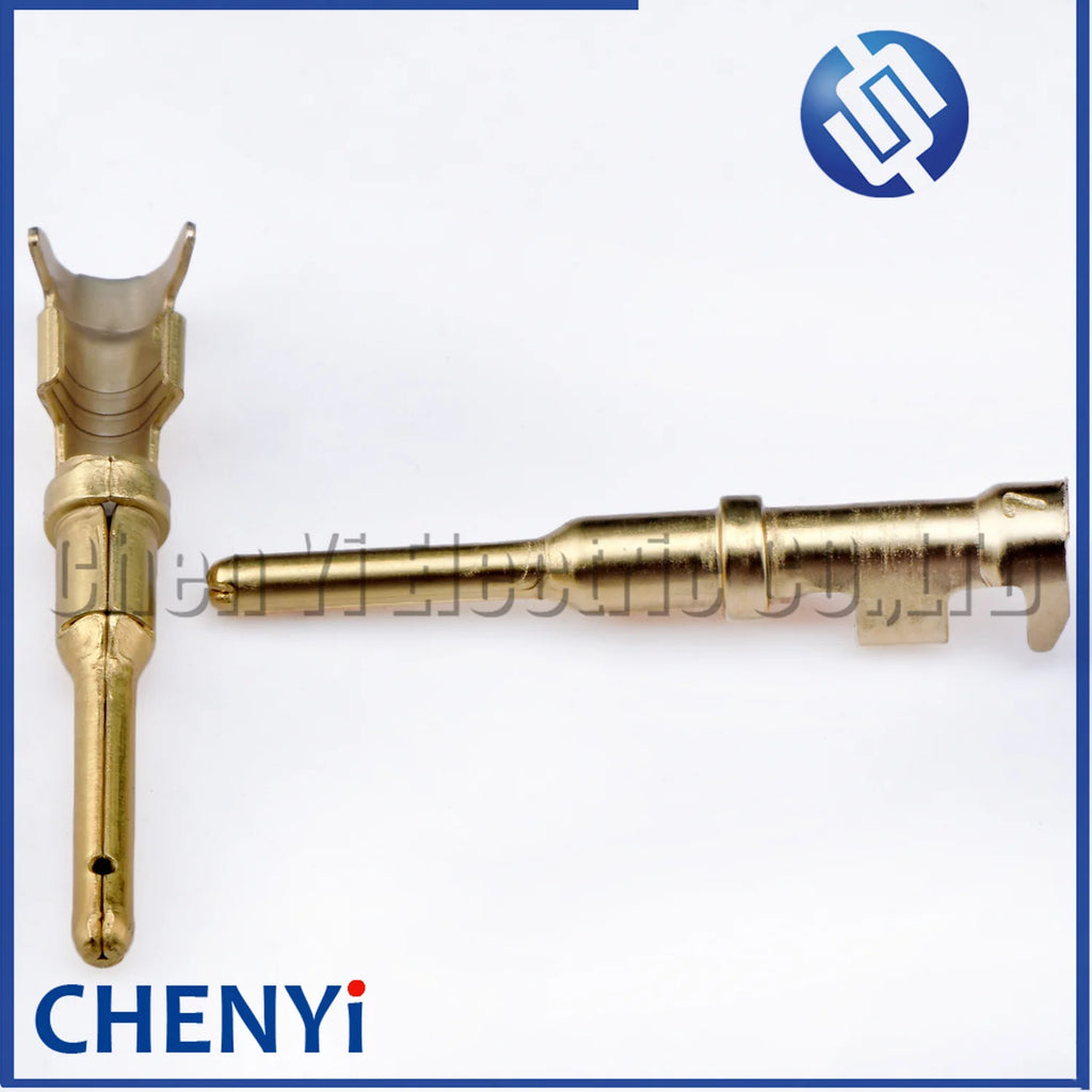 20 pcs Pin Contact 1060-16-0144 1062-16-0988 brass Gold plating 18-14 AWG  Wire Size Crimp Terminal For Deutsch DT 1.5mm Series