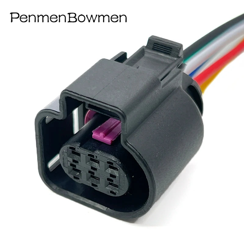 1 Set 6 Pin Auto Throttle Oxygen Sensor Electrical Cable Connectors Female Wire Harness Plug 1928404669 For 4H0973713
