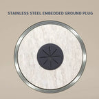 Embedded Hidden Ground Plug Flush Design Stainless Steel Compressive Anti-Rust Anti-Corrosion Home Office Indoor Socket Outlet