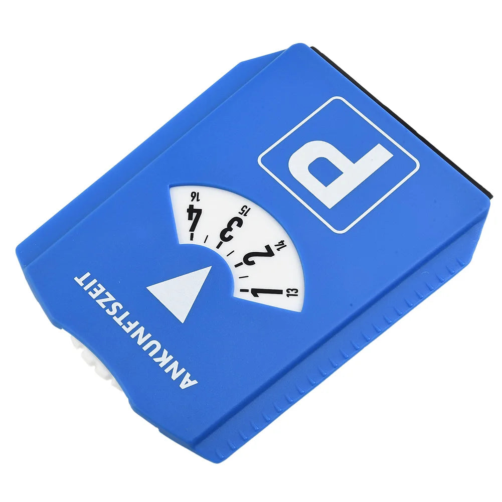 1 Pc Car Parking Disc Timer Clock Arrival Time Display Blue Plastic Portable Parking Time Tools 24 Parking Disc Parking Meters