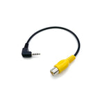 1PC AV In Video Cable Adapter 2.5mm AV Jack Male Plug To RCA Female Adapter Cable for GPS and Rear Camera Converter Cable Amagi