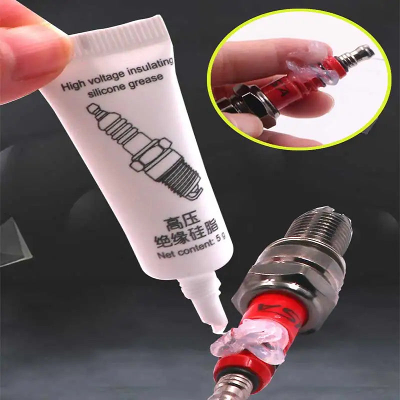 Spark Plug High-Voltage Silicone Grease – Ignition Coil Dielectric Compound, High & Low Temp