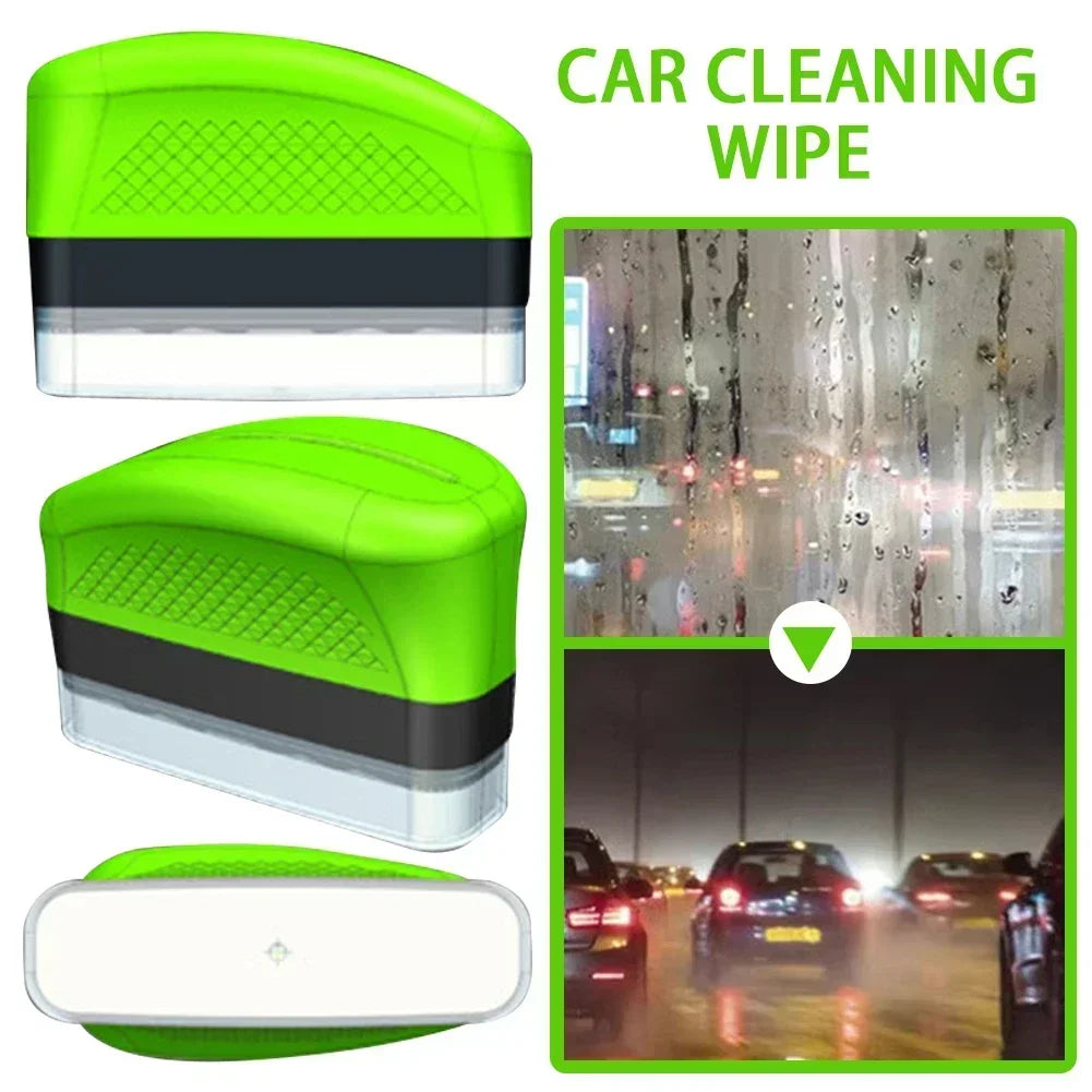 Car Glass Oil Film Remover Automotive Glass Sponge Cleaning Brush Front Inner Windshield Oil Film Cleaner For Motorcycle Amagi
