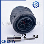 6 Pin connector Cavities HDP26-18-6SN HDP24-18-6PN automotive waterproof plug With Pins For Deutsch HDP series 6