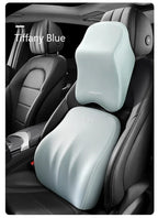 Car Lumbar Back Support Memory Foam Headrest Neck Lumbar Pillow Universal Soft Neck Pillows Seat Cushion Car Interior Accessorie