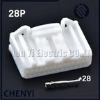 1set 28 Pin Automotive Audio Navigation Rearview Wiring Harness Connector Socket Auto Plug 1565380-1 1565377-1 for Nissan Toyota