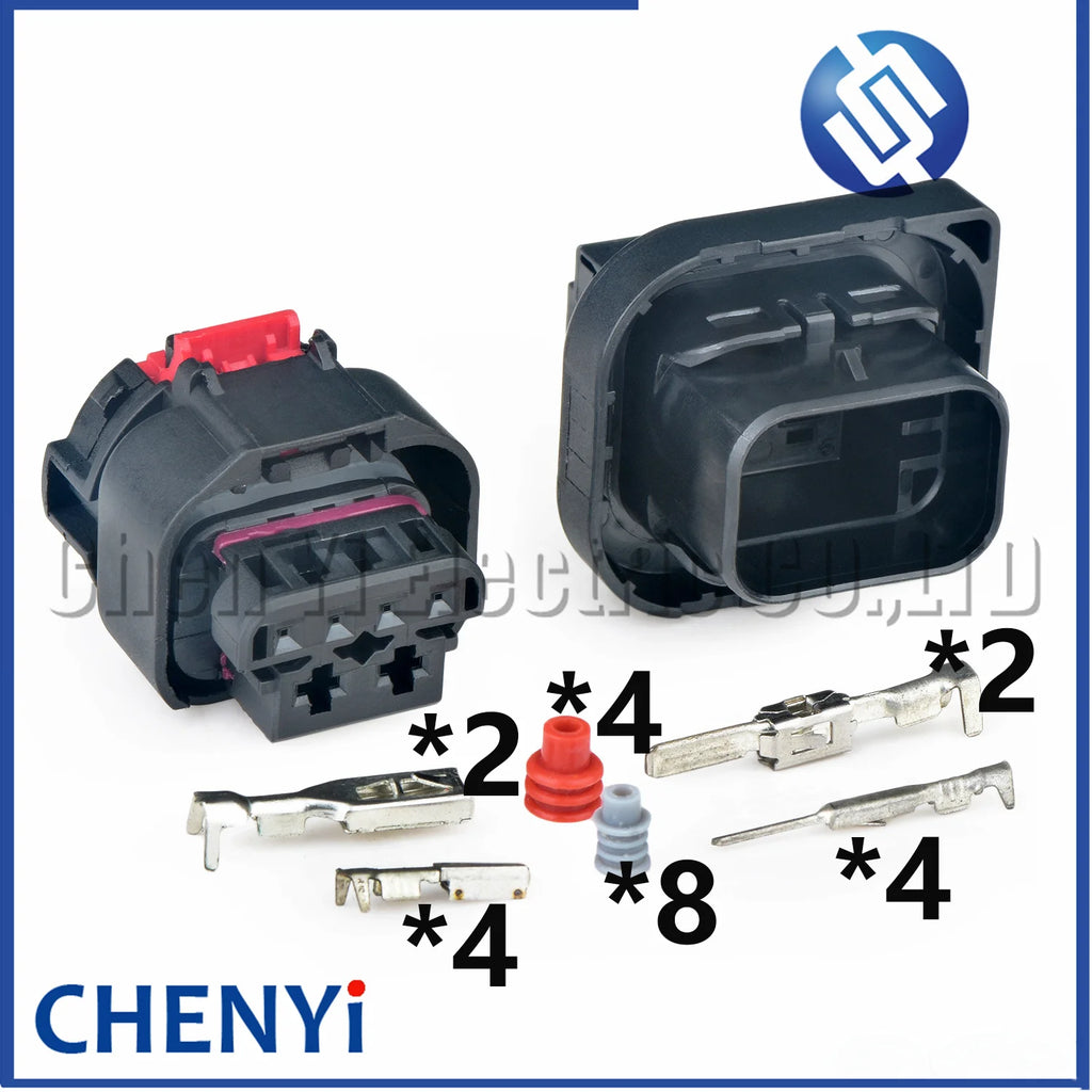6 Pin Automobile waterproof connector headlight LED tail light plug 2302238-1 8992188-01 2302239-1 2302240-1 6992163-01