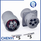 DEUTSCH Gray 5 Pin Waterproof connector HD16-5-16S HD10-5-16P HD10 1.5 Series Flame Retardant diagnosis Plug With pins