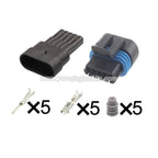 5Pin Connector Waterproof 1.5mm Male Female Connector Auto GM Weather Pack kit Wiring Harness Cable Plug AC Assembly 12162825