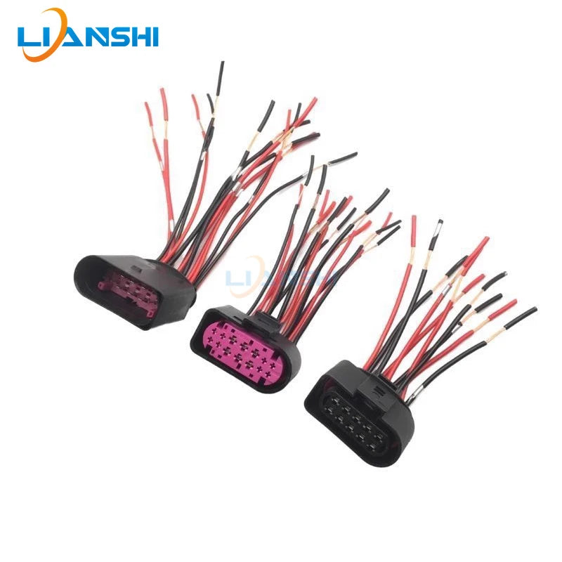 Compatible with Ford Mondeo Focus Fiesta car headlight plug, headlight assembly wiring harness plug accessory