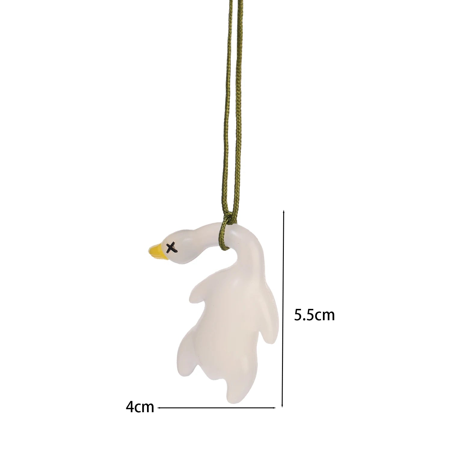 10/1PCS Cartoon Cute Anime Color-Changing Roast Duck Pendant Diy Kawaii Car Accessories Keychain Back Packaging Accessories Gift