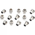 1pcs M12 4pin 5 8Pin Sensor Connector Panel Back Mount Waterproof Flange Socket Threaded Coupling Male&Female A Code Connectors
