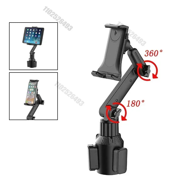 Cup Holder Tablet Cup Holder Mount 360 Adjustable Smartphone Car 270 Tilt Bar Triangular Base Ram Mount Holder For SUVs Amagi