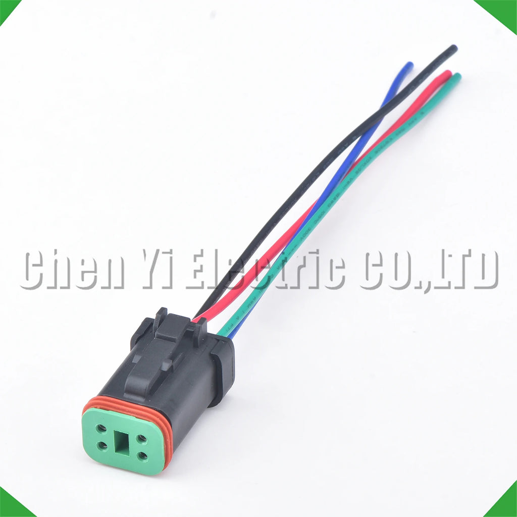 4-Pin Auto Connector Black Automotive Connectors harness Deutsch Engineering Vehicle