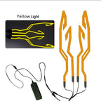 Multi-functional LED Motorcycle Helmet Light Strip Kit - 3-mode Night Riding Signal Decorative Accessory For Unisex Adults Amagi