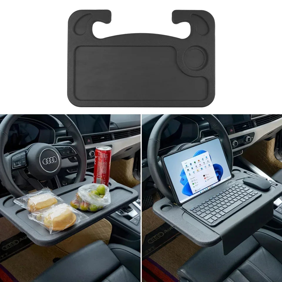 Portable Car Laptop Computer Desk Mount Stand Eat Work Car Steering Wheel Dining Table BracketDrink Food Coffee Tray Board Amagi