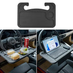 Steering Wheel Tray Table Deluxe - Multifunctional Car Storage Rack With Card Table Functionality - Durable Plastic Construction