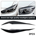 2Pcs F30 Headlight Cover Eyelid Gloss Black Eyebrow For BMW F30 Saloon 2012 to 2018 ABS Plastic Headlight Eyebrow