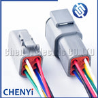 DTM series 6 Pin Automotive waterproof connector Sealed Wire Harness Plug DTM06-6S DTM04-6P with 15cm wires For Deutsch