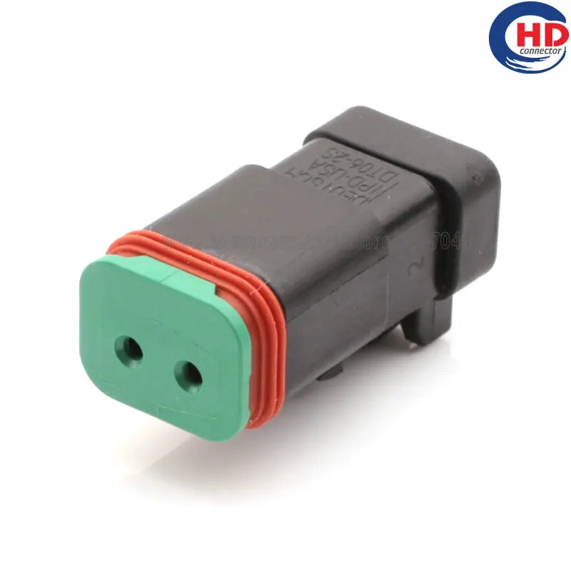 2pin auto waterproof electric plastic wire harness connector DT06-2S-CE05