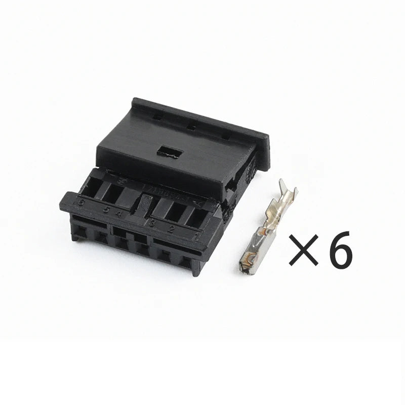 1-1241370-3 Male and female 1-1703874-1 Applicable to Mercedes-Benz atmosphere light button BMW tweeter 6-hole harness plug
