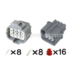 OBD 8Pin Connector Waterproof 2mm Male Female Connector Wire Harness A/F Ratio Cable Socket for Honda Toyota 6189-0134 6181-0075