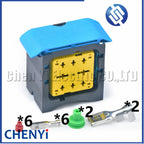 8 Pin Auto waterproof connector Relay fuse box harness plug 240PC089S0015 240PC089S8015 10812007 13949302 For Peugeot Citroen