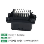 10/100Pcs ECU Controller Connector PCB Panel Waterproof Bent Needle Pin Socket Plug Board Terminal 776087 776163 776267 776280