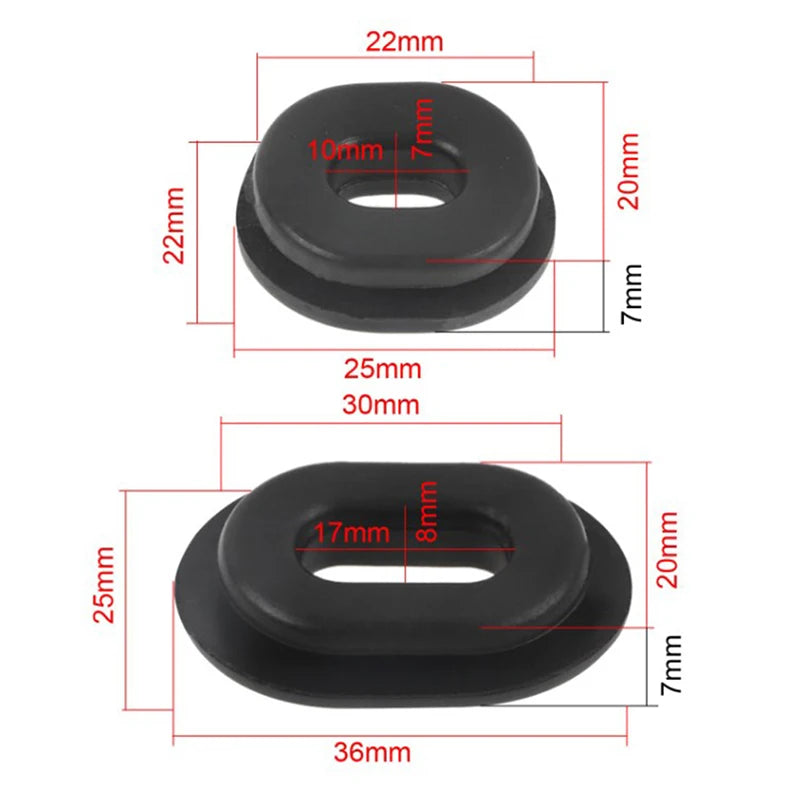 Hot sale 12pcs Motorcycle Body Side Cover Rubber Grommet Fairing Washer Bolts Motorcycle Accessories