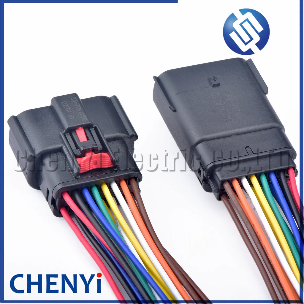 16 Pin Headlight Socket Automotive Lamp Light Connector For Ford Focus Mondeo EDGE Fiesta 33472-1740 33472-1601 with wire
