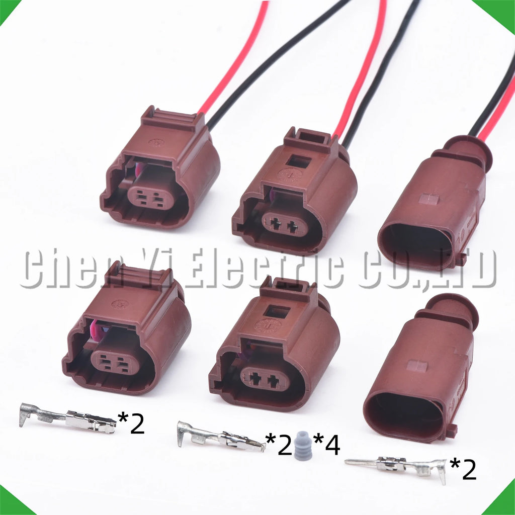 2 pin auto connector electric hand brake wheel cylinder motor temperature sensor plug 1...