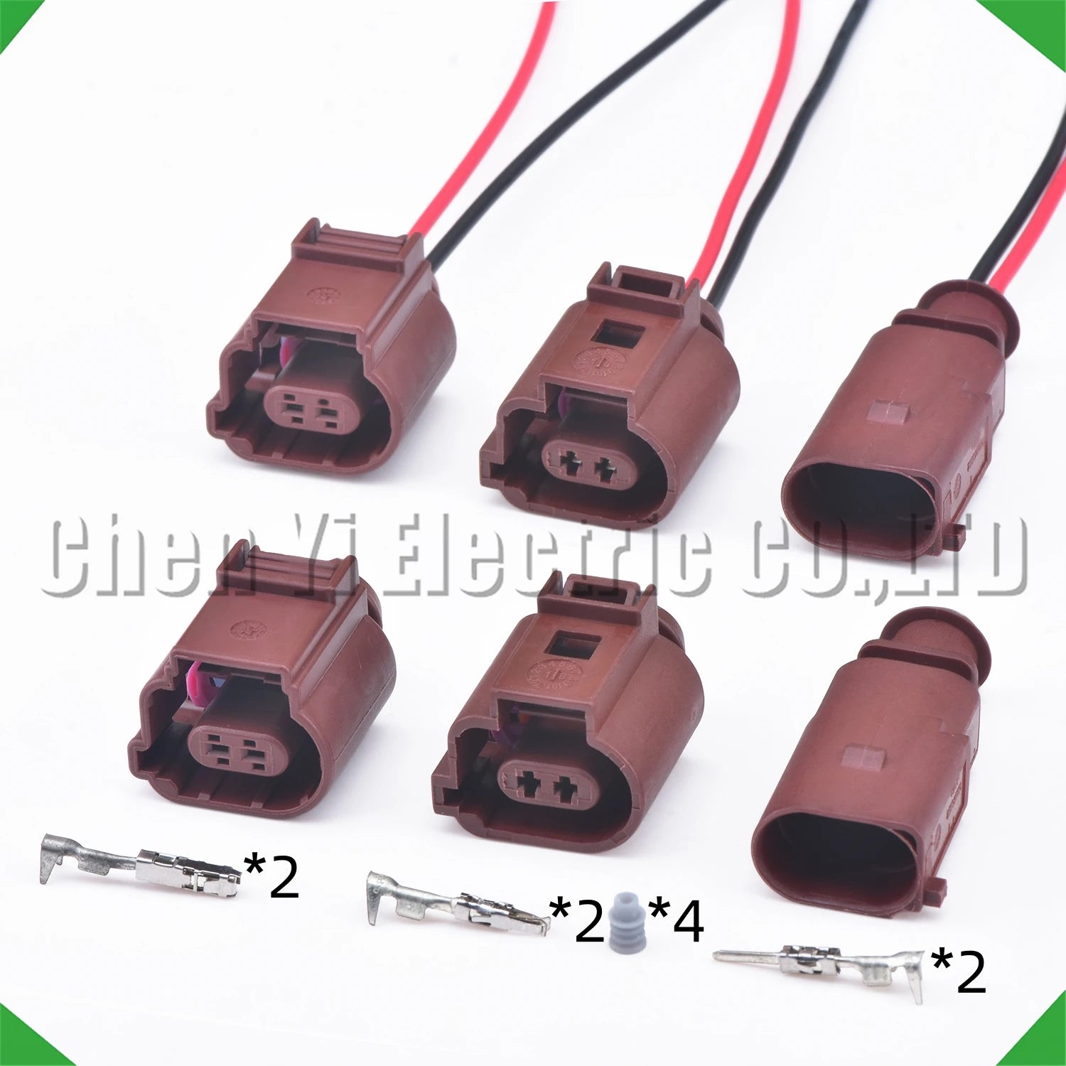 2 pin auto connector electric hand brake wheel cylinder motor temperature sensor plug 1...