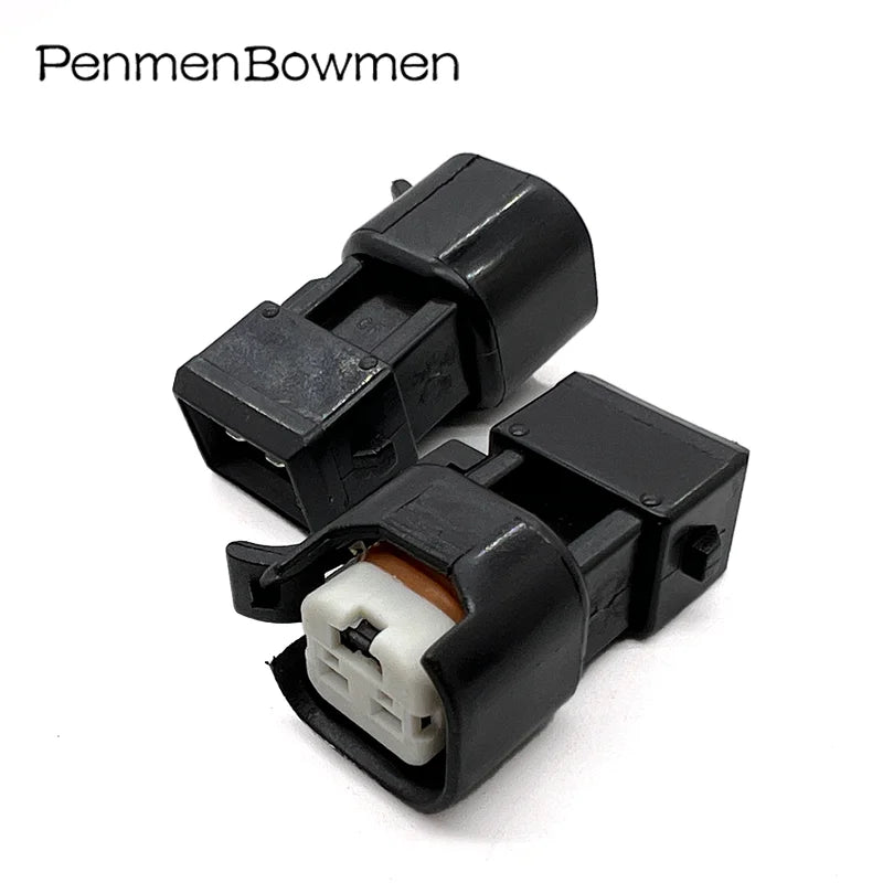 1 Set 2 Pin Car PCB Needle Seat Fuel Injector Adapter Electrical Connectors Wire Harness Plug Adapter for EV6-EV1USCAREV6EV14