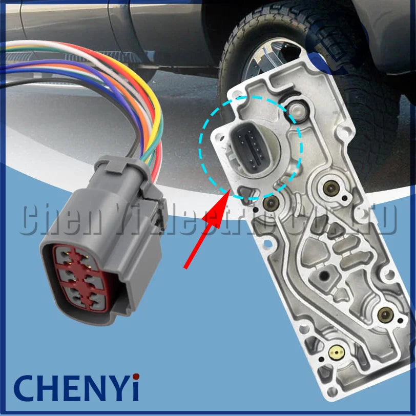9 Pin Auto connector Solenoid Wire harness plug 3U2Z-14S411-VCA 350-0067 For Ford E40D & 4R100 Model Transmissions 1995-2007