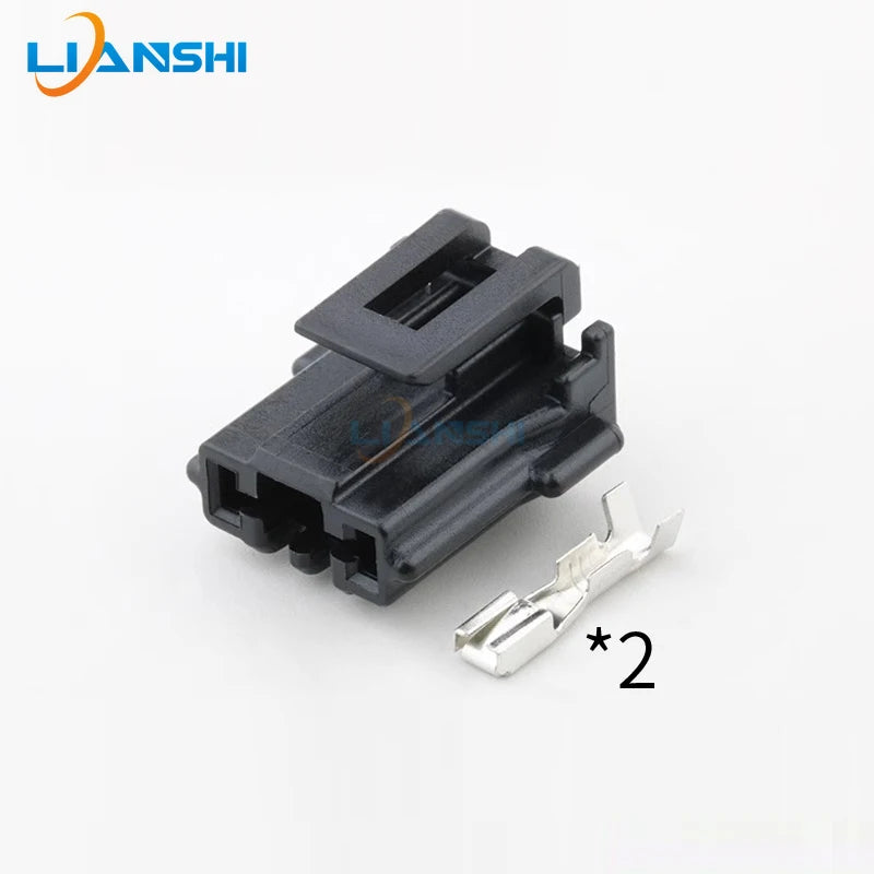 DJ7023A-2.8-21 Domestic car headlight plug Car wiring harness 2-hole connector plug with terminal