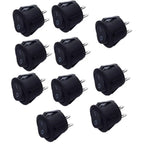 10PCS 12V Round Rocker Switch ON/OFF 2 Pin SPST Camper Van Caravan Motorhome For Car Auto Boat Household Appliances