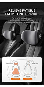 Comfortable Car Headrest and Lumbar Support Cushion for Office Home Chairs - Relieve Back Pain and Improve Posture Accessories