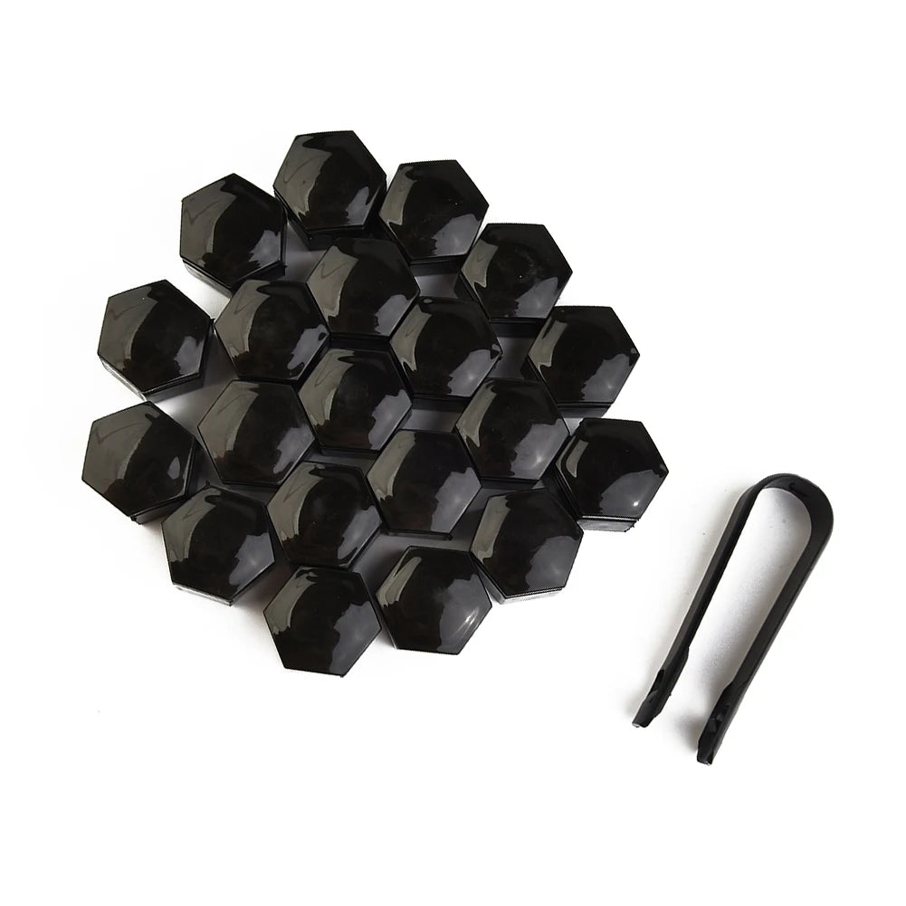 20x22mm Black Wheel Nut Bolt Covers ABS Cap For Range Rover For Vauxhal Protective Bolt Rims Cap Bolt Car Accessories