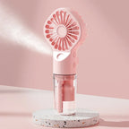 Portable Humidifier Fan Mini Handheld Mist Fan USB Rechargeable Portable Small Pocket Mini Water Humidifier Cooling Motorcycle