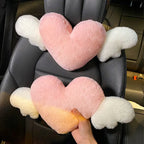Car head pillow neck pillow cute cartoon love heart back pillow waist pillow seat back cushion Automotive Car Accessories New