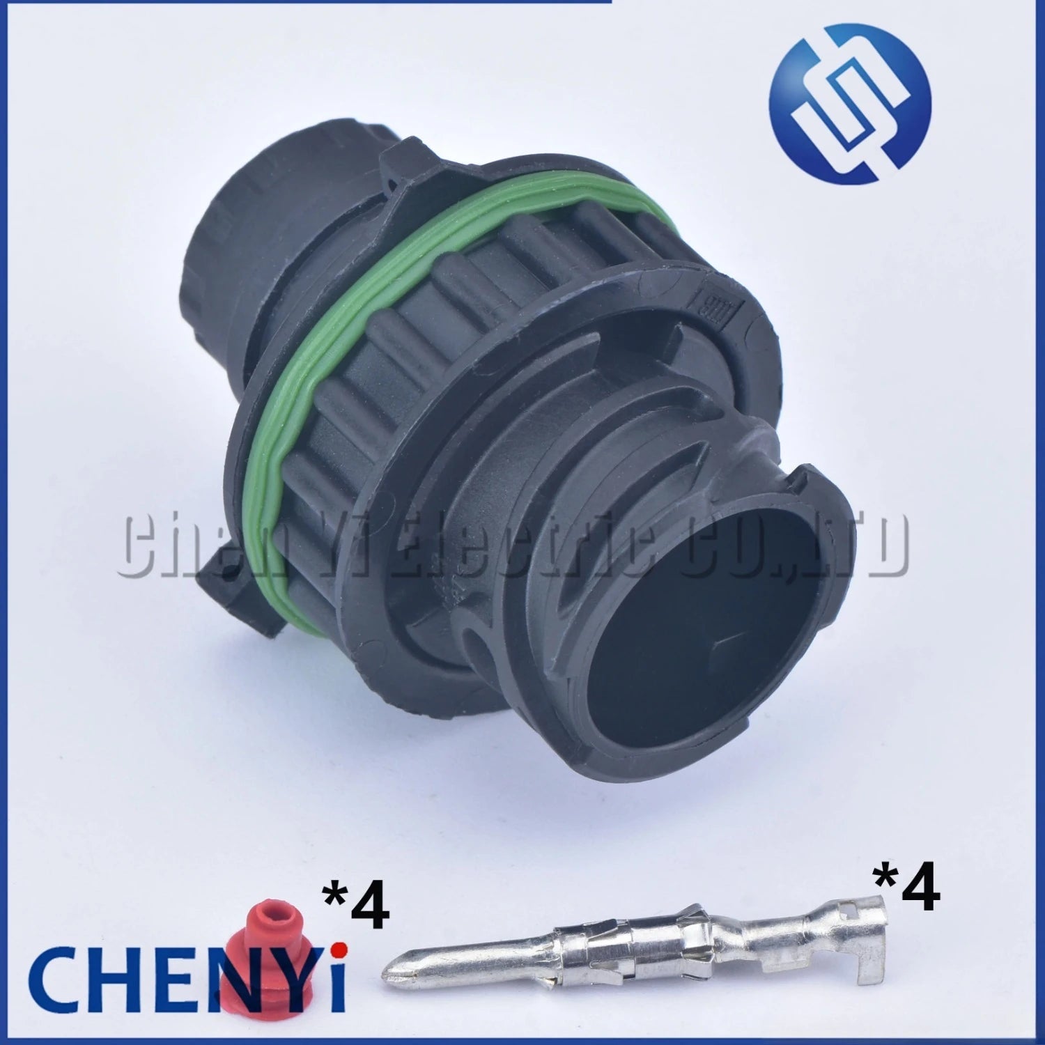 2 sets 4 Pin round odometer speed sensor plug Auto waterproof connector 1-967402-1 1-967325-1 with Pin cable Sheath For HOWO A7