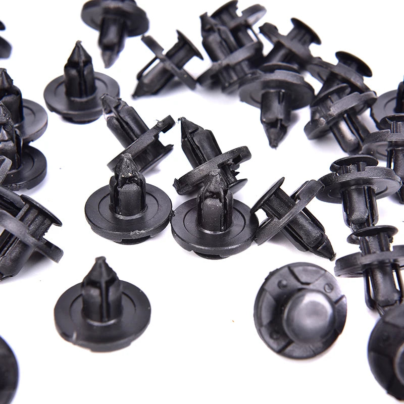100Pcs Plastic Car Trim Clips Rivet Door Panel Retainer Fastener Mud Flaps Push Plastic Fastener Clips