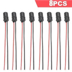 DC12V T10 W5W 147 Socket Marker Instrument Lights Holder Connector Wire Bulb Soft Rubber Harness Replacement Car Accessories