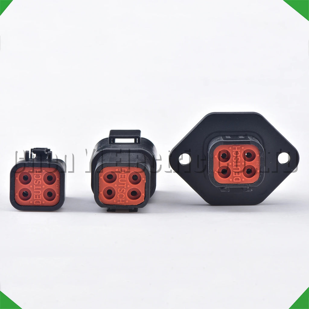 4-Pin Wire Harness Harness Automotive Waterproof Connector harness Black DTP06-4S DTP04-4P