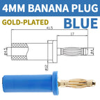 Pure Copper Gold-plated 4mm Banana Plug, Lantern Type, High Current 4mm Sound Box Speaker Wire, Banana Gold-plated Connector