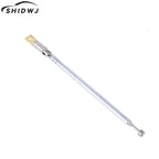 1PC 370mm 5 Sections Telescopic Stainless Steel AM FM Radio Universal Antenna Hot sale