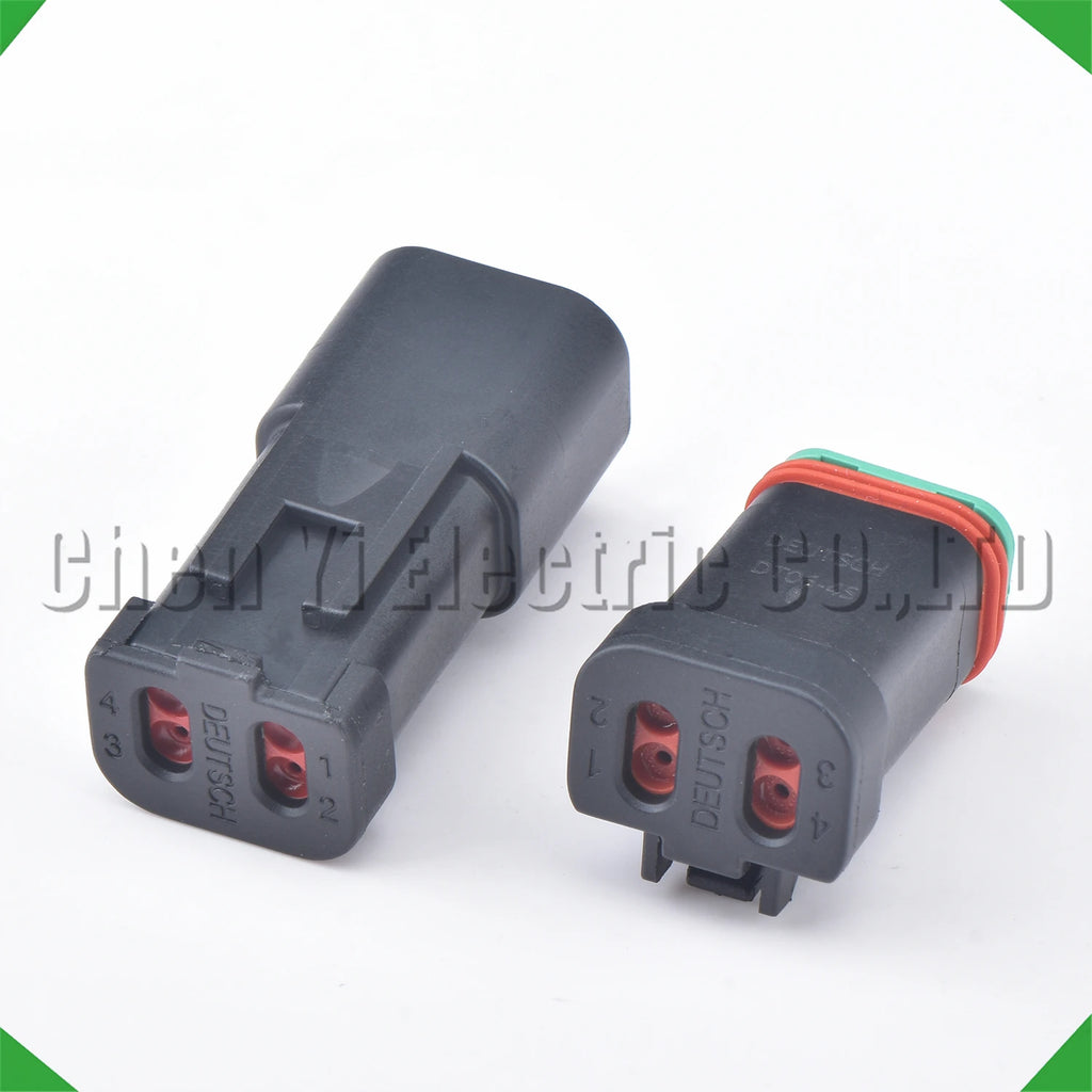 4-Pin Auto Connector Black Automotive Connectors harness Deutsch Engineering Vehicle