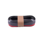 Universal Carbon Fiber Front Bumper Lip Protector Scratch Collision Resistant Easy Screw Installation Premium Look for Car Tools